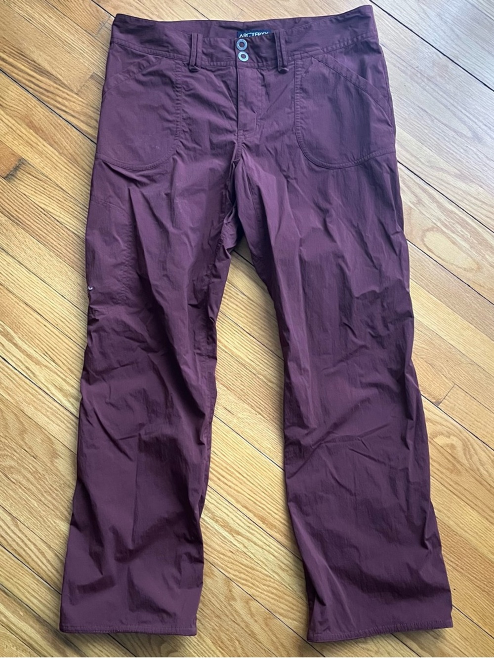 ARC’TERYX Burgundy Hiking Cargo Pants Size 8